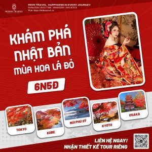 TOUR NHẬT BẢN MÙA LÁ ĐỎ: TOKYO – PHÚ SĨ – HAKONE